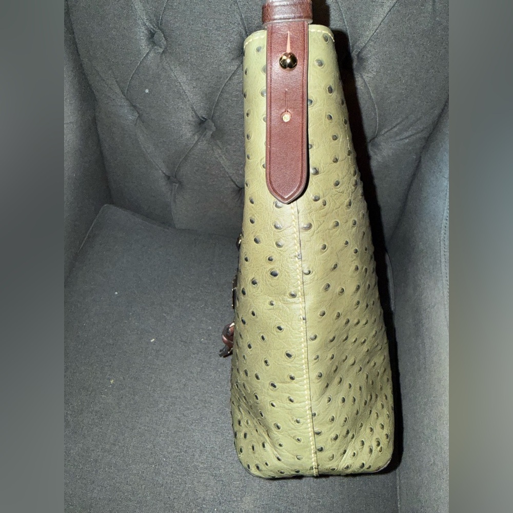 Dooney & Bourke Olive Ostrich Cooper - Picture 4 of 6